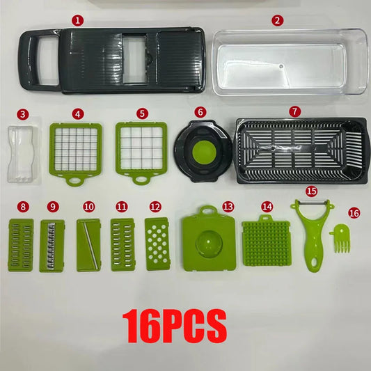 16-in-1 Multifunctional Vegetable Cutter & Food Chopper