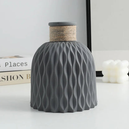 Plastic Water Ripple Design Vase