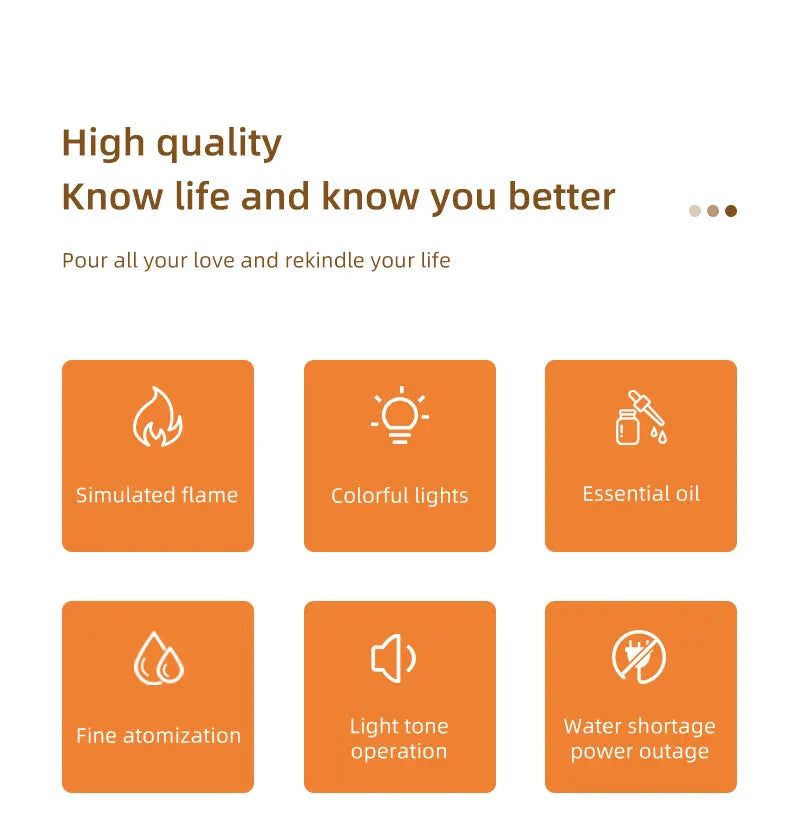 Flame Effect Aromatherapy Diffuser