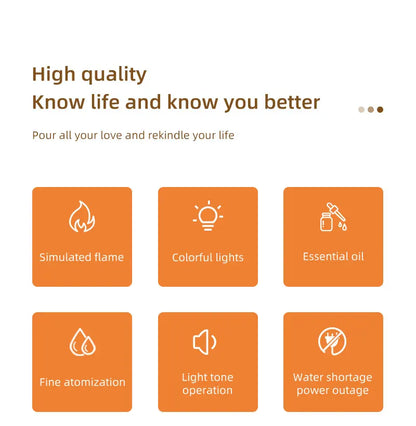 Flame Effect Aromatherapy Diffuser