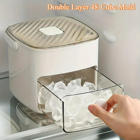 ChillPress™ Ice Maker ❄️ — 48 Cubes with Easy Pop Release