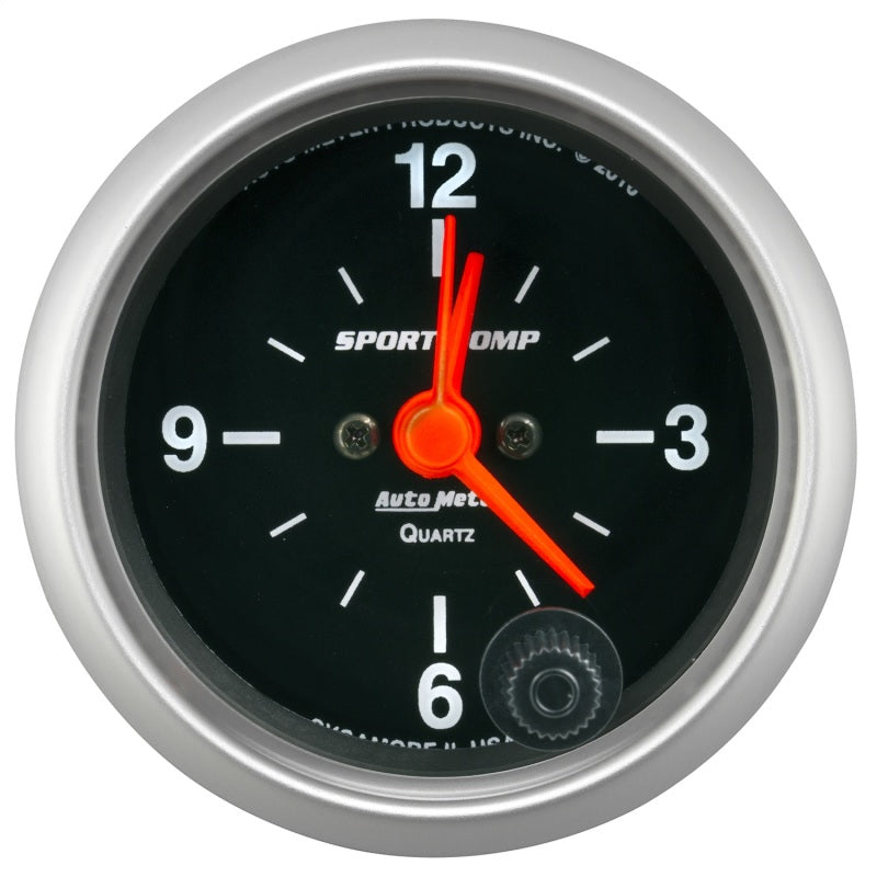 2-1/16" Sport-Comp Analog Clock Gauge