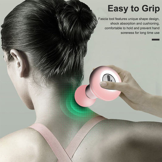 Mini pocket electric fascia massage gun for deep muscle pain relief and slimming