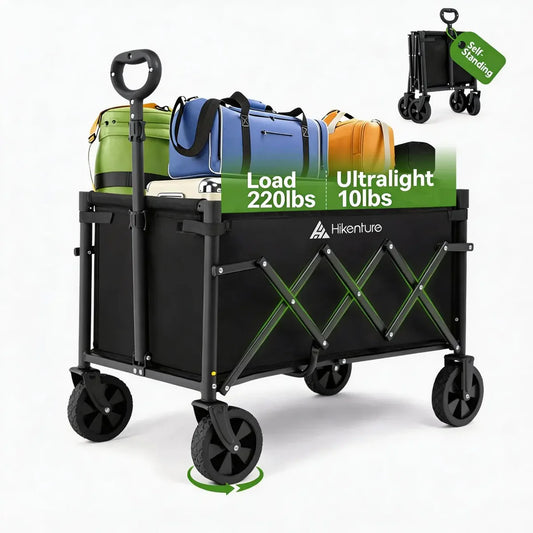 Collapsible Wagon | All-Terrain Wheels | 220 lb Weight Capacity