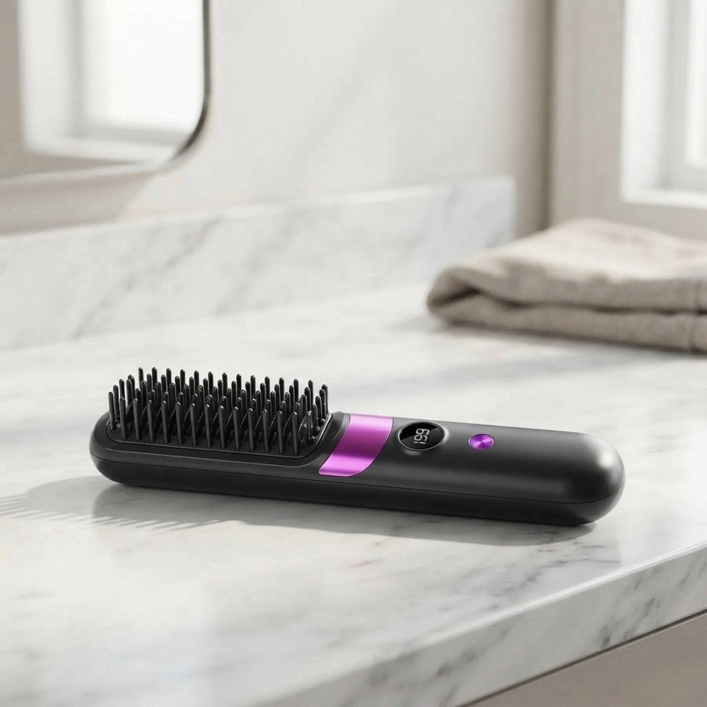 Portable Rechargeable Hair Straightener Comb Dream Voice