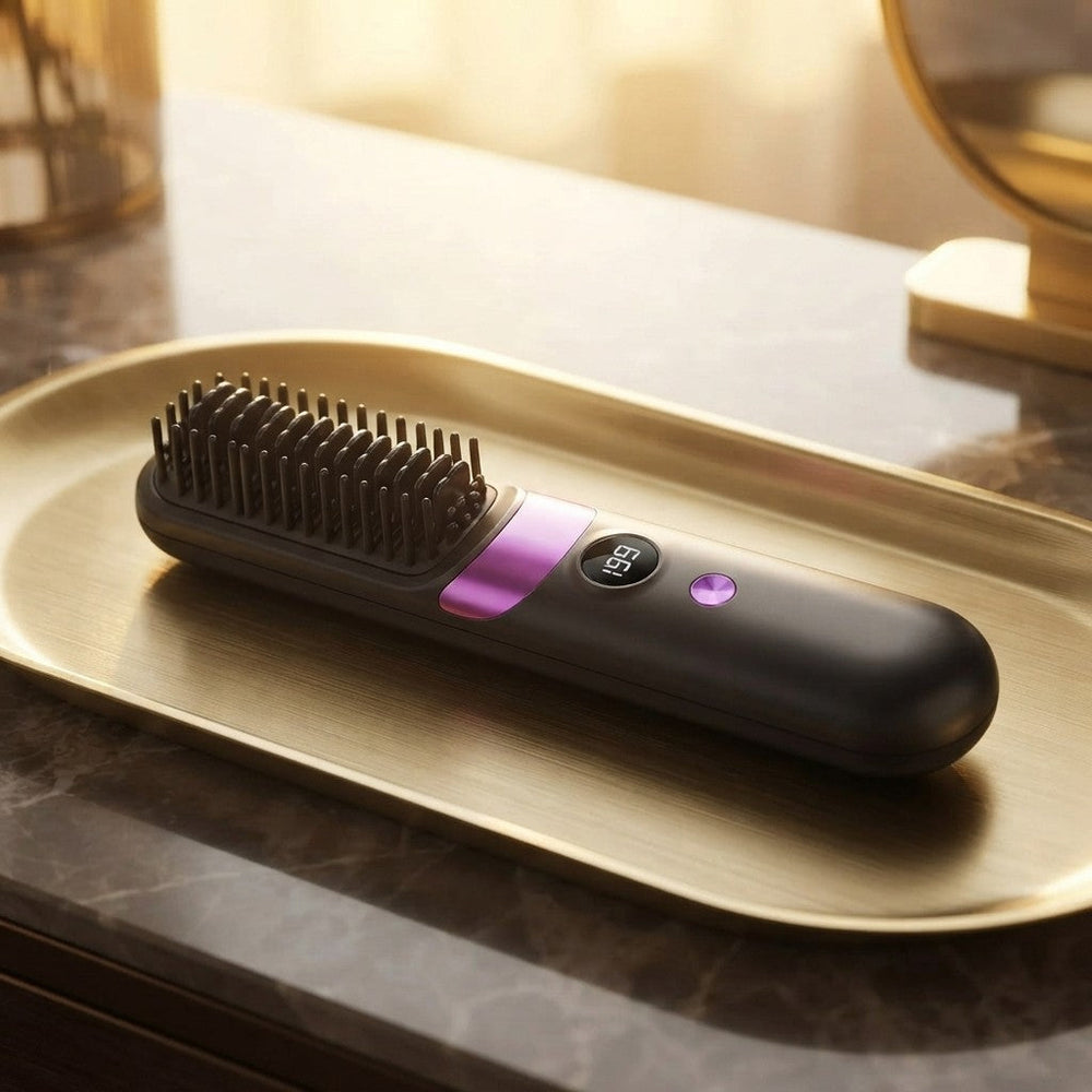 Portable Rechargeable Hair Straightener Comb Dream Voice
