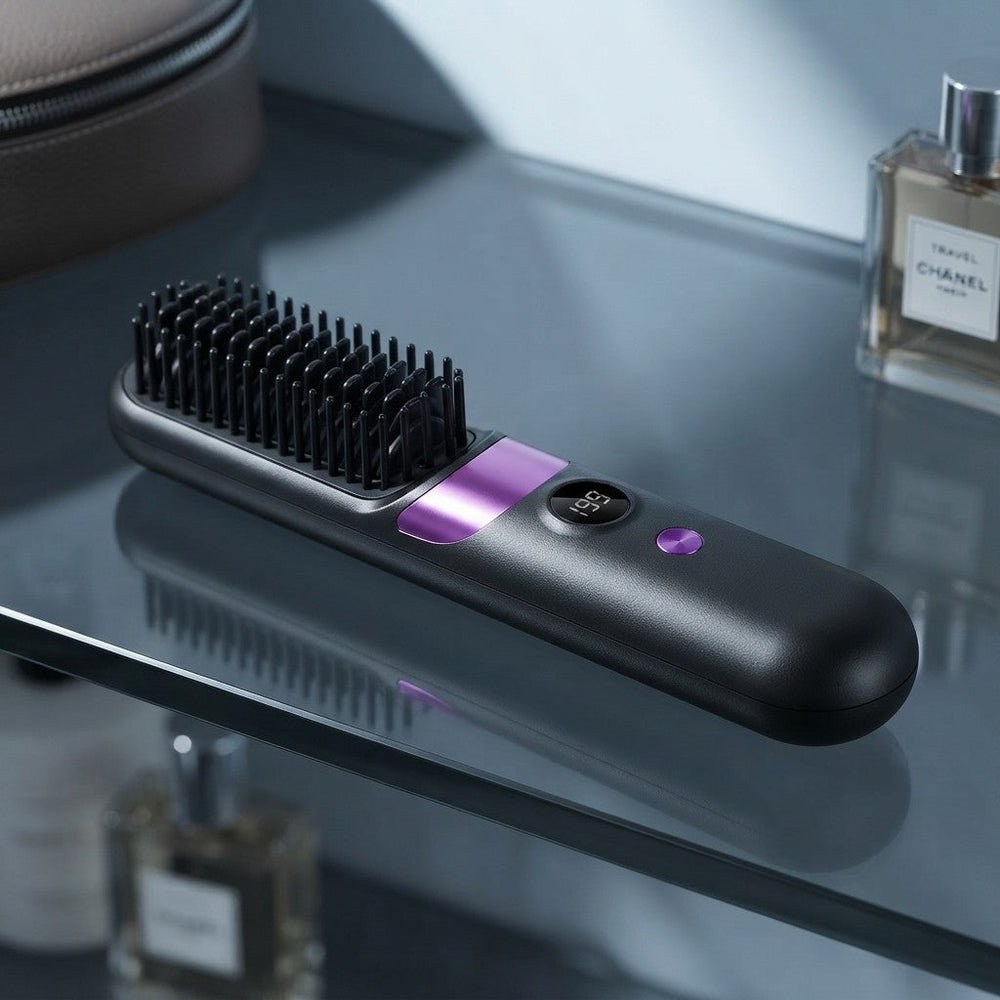 Portable Rechargeable Hair Straightener Comb Dream Voice
