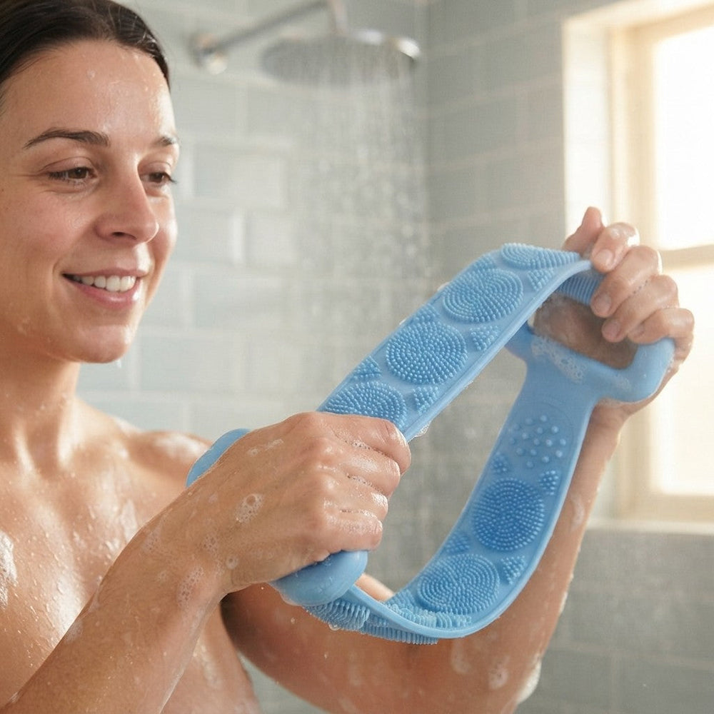Silicone Exfoliating Back Scrubber Strap Dream Voice