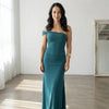Asymmetrical Shoulder Slit Party Dress Dream Voice