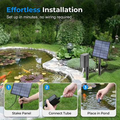 Solar Pond Aerator with Pump
