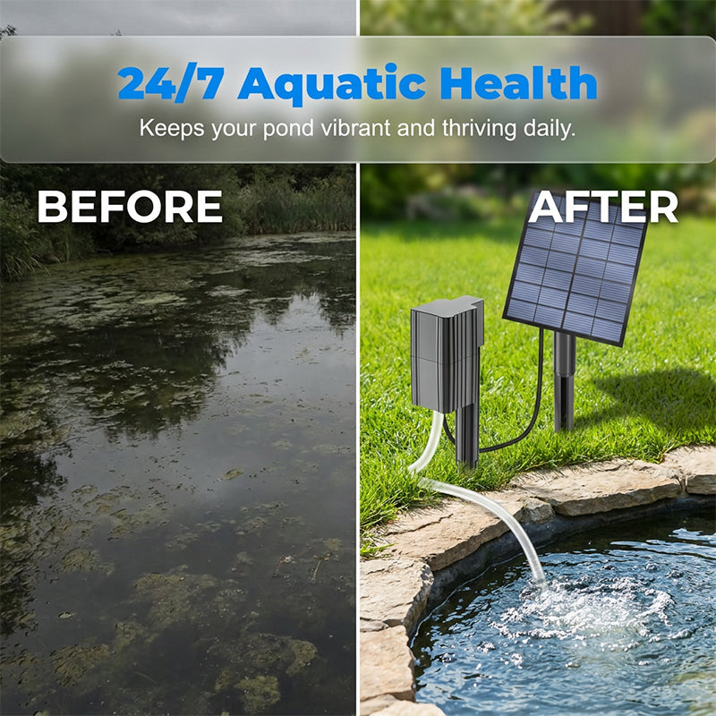 Solar Pond Aerator with Pump