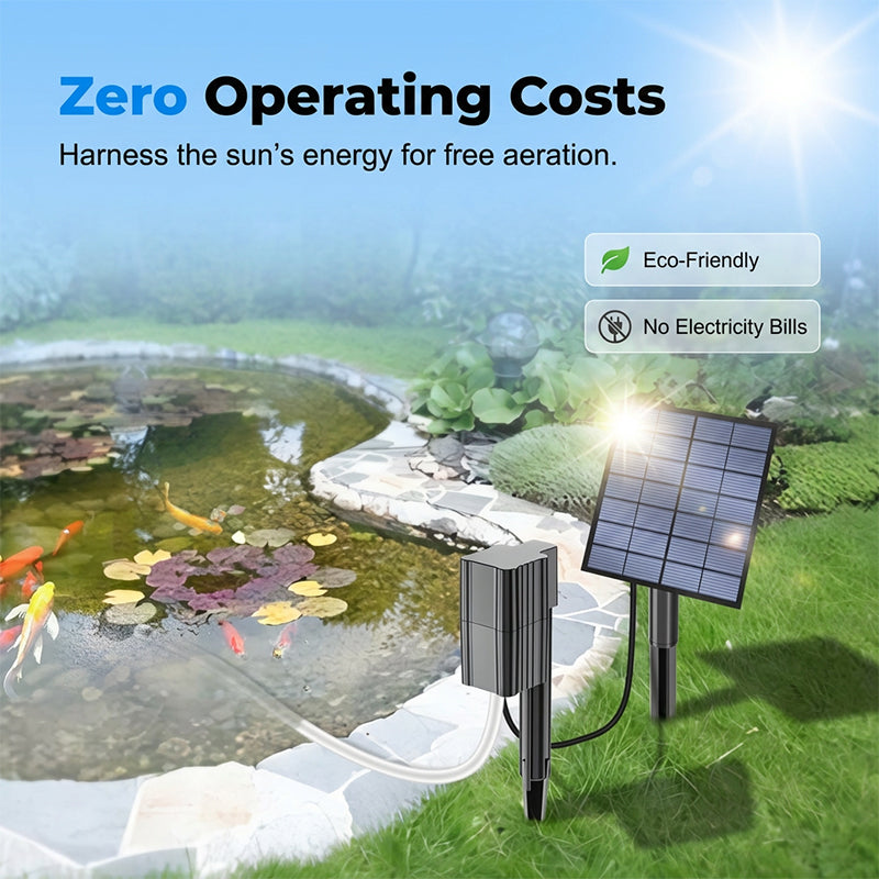 Solar Pond Aerator with Pump
