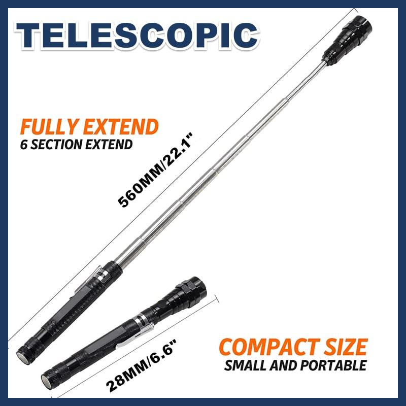 Télescopique Lampe Torche Magnétique